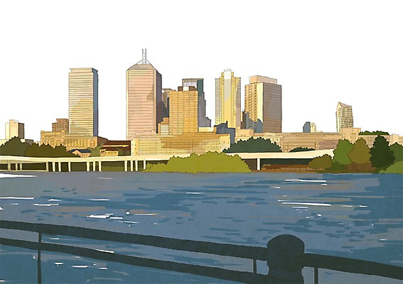 PSD 해외풍경 해외 건축물 여행 일러스트 빌딩 사람없음 건물 관광지 강 세계 도시 세계여행 호주 브리즈번 가교 국내일러스트 건축 풍경 오세아니아 파일형식