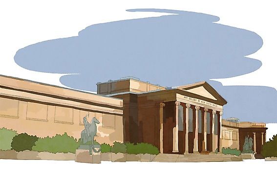 PSD 해외풍경 해외 건축물 여행 일러스트 하늘 사람없음 건물 관광지 세계 조형물 동상 도시 세계여행 호주 숲 화단 시드니 주립미술관 국내일러스트 건축 미술 풍경 오세아니아 미술관 기념물 파일형식