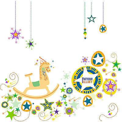 EPS 별 백그라운드 무늬 패턴 일러스트 사람없음 장난감 목마 국내일러스트 자연요소 파일형식 벡터