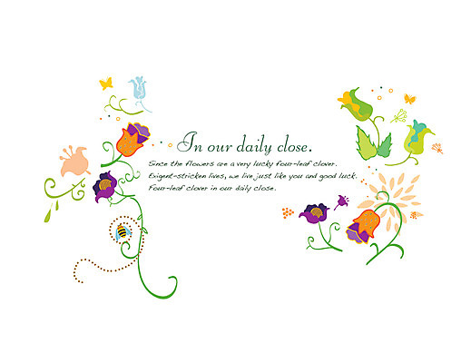 EPS 꽃 나비 곤충 백그라운드 무늬 패턴 일러스트 사람없음 컬러풀 꿀벌 덩굴 벌 국내일러스트 식물 동물 컬러 벌_곤충 파일형식 벡터