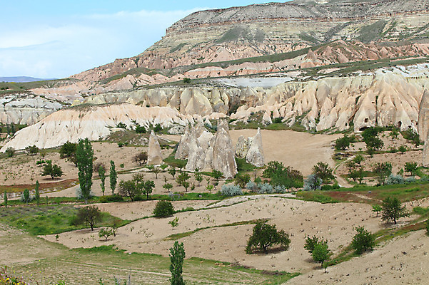 포토 JPG 주간 나무 식물 구름 해외풍경 해외 유적 중동 유적지 자연 하늘 바위산 산 카파도키아 국립공원 풍경 초원 사람없음 야외 골짜기 세계문화유산 암석 돌_바위 바위 동굴 기암괴석 고대도시 괴레메 동굴집 바위동굴 튀르키예 국내포토 자연요소 전통 공원 나라 아시아 고건축 고대문명 문화재 바위_돌 돌산 생태계 파일형식