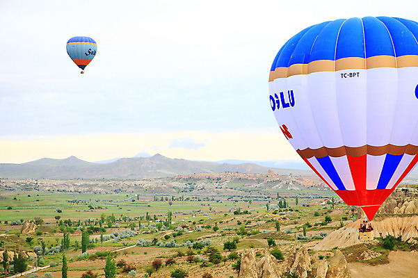 포토 JPG 주간 나무 식물 구름 해외풍경 해외 여행 중동 자연 하늘 레저 바위산 산 카파도키아 풍경 초원 야외 레포츠 암석 돌_바위 바위 열기구 비행 기암괴석 애드벌룬 풍선 튀르키예 국내포토 자연요소 나라 아시아 항공교통 바위_돌 돌산 생태계 파일형식