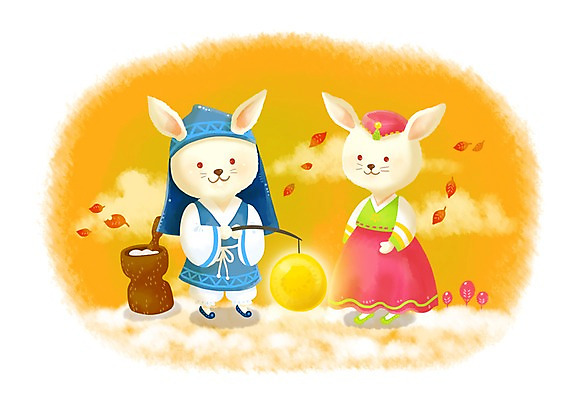 PSD 동물 캐릭터 전통 커플 명절 행복 동물캐릭터 낙엽 두마리 일러스트 전통캐릭터 사람없음 추석 보름달 달 토끼 전통의상 한복 토끼캐릭터 절구 일러캐릭터 자연요소 한국전통 기념일 감정 잎 2 포유류 관계 반려동물 도구 파일형식