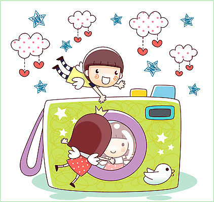 EPS 구름 여자 남자 별 어린이 일러스트 상상 조류 왕관 천사 미소 웃음 사람 소녀 소년 두명 10대 판타지 카메라 꿈 흰색 하트 셀프카메라 소통 십대만 국내일러스트 자연요소 모양 동물 컬러 컨셉 청소년 표정 전자제품 사진촬영 파일형식 벡터