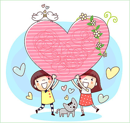EPS 동물 한마리 여자 남자 어린이 일러스트 상상 조류 사랑 미소 웃음 사람 소녀 소년 두명 10대 반려동물 판타지 고양이 꿈 흰색 하트 소통 십대만 국내일러스트 모양 1 감정 컬러 컨셉 포유류 청소년 표정 파일형식 벡터