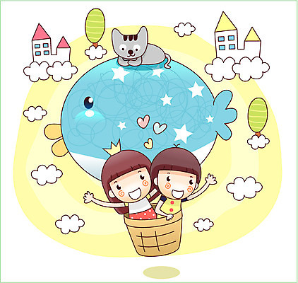 EPS 나무 동물 구름 한마리 여자 남자 어린이 일러스트 상상 조류 하늘 왕관 주택 미소 웃음 사람 소녀 소년 두명 10대 반려동물 판타지 고양이 꿈 열기구 소통 파랑새 십대만 국내일러스트 자연요소 식물 1 컨셉 포유류 항공교통 청소년 표정 건물 파일형식 벡터