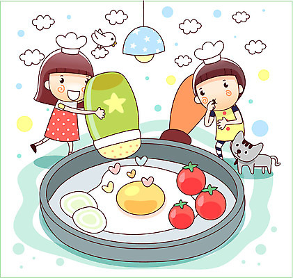 EPS 동물 구름 한마리 여자 남자 어린이 일러스트 상상 방울토마토 요리 미소 웃음 사람 소녀 소년 두명 10대 반려동물 판타지 요리사 고양이 꿈 프라이팬 계란프라이 후추 마시멜로우 소통 십대만 국내일러스트 자연요소 직업 1 컨셉 토마토 포유류 청소년 주방용품 디저트 표정 계란요리 향신료 파일형식 벡터