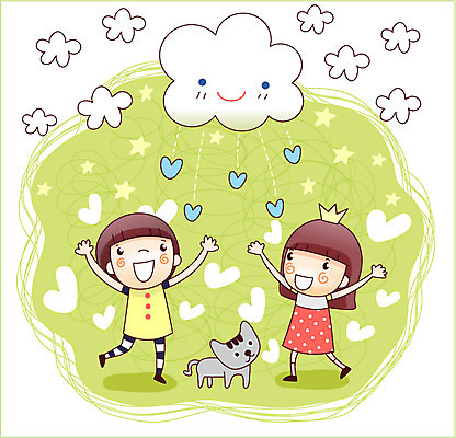 EPS 동물 구름 한마리 여자 남자 어린이 일러스트 상상 왕관 미소 웃음 사람 소녀 소년 두명 10대 반려동물 판타지 고양이 꿈 하트 비 빗방울 소통 십대만 국내일러스트 자연요소 모양 1 컨셉 포유류 청소년 날씨 표정 비_날씨 파일형식 벡터