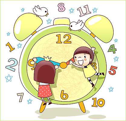 EPS 여자 남자 별 어린이 시계 일러스트 상상 조류 왕관 미소 웃음 사람 소녀 소년 두명 10대 판타지 숫자 꿈 자명종 알람 흰색 소통 모닝콜 십대만 국내일러스트 자연요소 동물 문자 컬러 컨셉 청소년 표정 파일형식 벡터