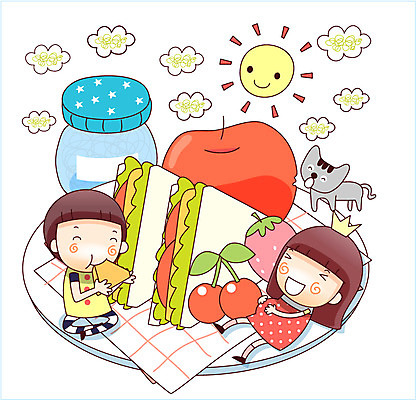 EPS 동물 구름 한마리 여자 남자 어린이 과일 일러스트 상상 왕관 샌드위치 웃음 사람 소녀 소년 두명 10대 반려동물 판타지 태양 고양이 꿈 체리 사과 돗자리 도시락 소통 십대만 국내일러스트 자연요소 1 음식 컨셉 포유류 청소년 표정 파일형식 벡터