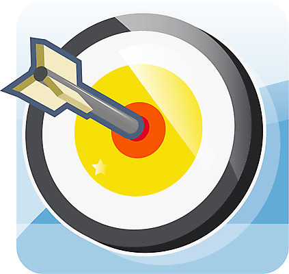 EPS 아이콘 교육 화살 사람없음 중앙 과녁판 명중 다트 오브젝트 교육아이콘 2D아이콘 게임 파일형식 벡터