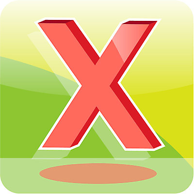 EPS 아이콘 기호 교육 표시 사람없음 빨간색 X 심볼 교육아이콘 2D아이콘 문자 알파벳 컬러 파일형식 벡터