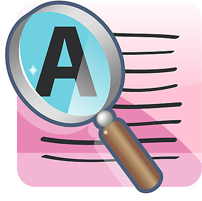 EPS 아이콘 알파벳 영어 교육 돋보기 문구용품 학용품 사람없음 확대 오브젝트 A 교육아이콘 2D아이콘 문자 파일형식 벡터