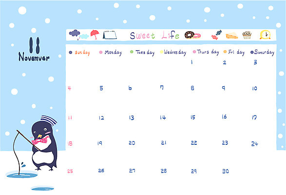 EPS 동물 구름 시계 백그라운드 일러스트 우산 낚시 치즈 프레임 사탕 틀 사람없음 얼음 달력 눈 눈송이 도넛 11월 남극 펭귄 머핀 빙판 얼음구멍 국내일러스트 자연요소 빵 조류 레저 날씨 디저트 유제품 눈_날씨 날짜 극지방 파일형식 벡터