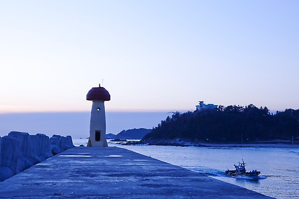 포토 JPG 주간 나무 식물 시설물 건축물 바다 겨울 자연 한국 등대 풍경 해변 사람없음 야외 돌_바위 바위 어선 방파제 동해 테트라포드 선박 국내포토 자연요소 계절 공공시설 건축 아시아 수상교통 배_교통 생태계 파일형식