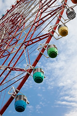 포토 JPG 주간 구름 해외풍경 해외 아시아 로우앵글 하늘 풍경 사람없음 야외 도시풍경 일본 놀이공원 동경 도쿄 놀이기구 순환 대관람차 오다이바 국내포토 자연요소 나라 뷰포인트 모션 테마파크 도시 파일형식