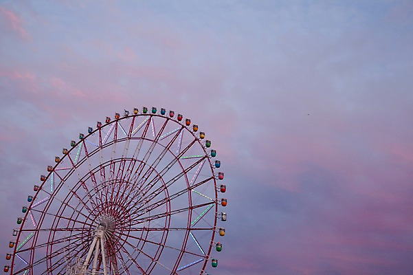 포토 JPG 주간 구름 해외풍경 해외 아시아 하늘 풍경 사람없음 야외 도시풍경 일본 놀이공원 동경 도쿄 놀이기구 대관람차 오다이바 국내포토 자연요소 나라 테마파크 도시 파일형식