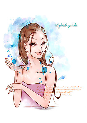 PSD 우먼라이프 여자 패션 일러스트 한명 미소 웃음 사람 상반신 20대 성인 라이프 뷰티 촉촉함 순수 산뜻 청순 여자만 여자한명만 성인여자만 청년만 청년여자만 성인한명만 청년여자한명만 성인여자한명만 성인만 국내일러스트 1 라이프스타일 컨셉 표정 청년 생활 젖음 파일형식