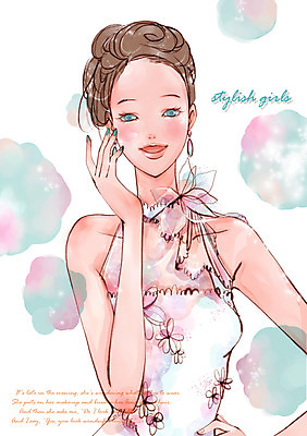 PSD 우먼라이프 여자 패션 일러스트 한명 미소 웃음 사람 상반신 20대 성인 라이프 뷰티 촉촉함 피부 순수 산뜻 청순 여자만 여자한명만 성인여자만 청년만 청년여자만 성인한명만 청년여자한명만 성인여자한명만 성인만 국내일러스트 1 라이프스타일 컨셉 표정 청년 생활 신체부위 젖음 파일형식