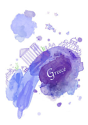 PSD 나라 컬러 외국문화 여행 캘리배경 백그라운드 유적 일러스트 캘리그라피 신전 관광지 세계 도시 그리스 수도 산토리니 파르테논신전 발칸반도 산토리니섬 수도_도성 국내일러스트 전통 유럽 문화 섬 고건축 파일형식