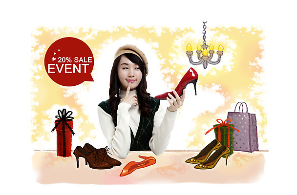 PSD 편집이미지 잡화 여자 구두 신발 선물 한명 사람 동양인 20대 성인 선물상자 쇼핑 쇼핑백 세일 가을 하이힐 즐거움 고민 여자만 여자한명만 성인여자만 청년만 청년여자만 성인한명만 청년여자한명만 성인여자한명만 성인만 이미지편집 1 계절 감정 가방 인종 청년 상자 여성화 파일형식