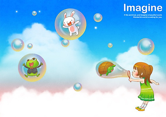 PSD 동물 구름 여자 여유 어린이 일러스트 상상 놀이 하늘 개구리 한명 미소 웃음 사람 소녀 판타지 토끼 비눗방울 거북이 소통 여자만 여자한명만 어린이만 소녀만 소녀한명만 국내일러스트 자연요소 1 감정 컨셉 포유류 파충류 표정 양서류 반려동물 파일형식