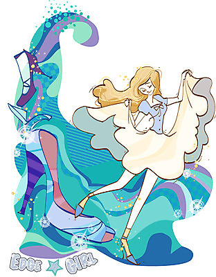 EPS 우먼라이프 라이프스타일 여자 패션 구두 신발 패턴 일러스트 한명 미소 웃음 사람 20대 성인 30대 쇼핑 치마 하이힐 여자만 여자한명만 성인여자만 성인만 국내일러스트 1 무늬 하의 표정 청년 생활 장년 여성화 파일형식 벡터