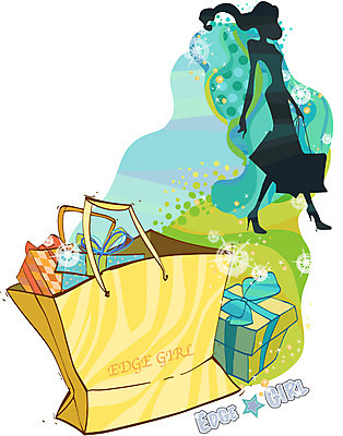 EPS 우먼라이프 라이프스타일 여자 패션 실루엣 패턴 일러스트 선물 한명 서기 사람 20대 성인 30대 선물상자 쇼핑 쇼핑백 여자만 여자한명만 성인여자만 성인만 국내일러스트 1 무늬 가방 모션 촬영기법 청년 생활 장년 상자 파일형식 벡터