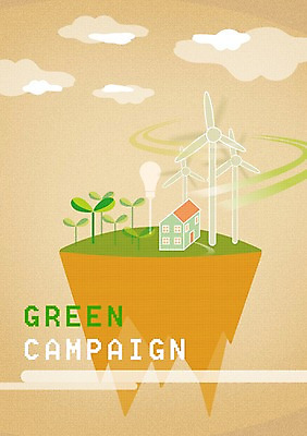 PSD 구름 캠페인 일러스트 전구 바람 주택 초록색 새싹 자연보호 환경 그린캠페인 재활용 에너지 그린에너지 풍력에너지 보호 사회이슈 언덕 환경보전 에코 친환경 국내일러스트 자연요소 식물 컬러 컨셉 자연 날씨 건물 파일형식