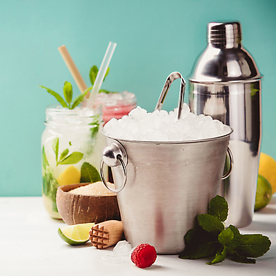 포토 JPG 해외이미지 실내 사람없음 얼음 칵테일 민트 산딸기 라임 모히토 쉐이커 얼음통 셰이커 민트색배경 해외202004 해외포토 자연요소 백그라운드 과일 주류 내부 허브 민트색 파일형식