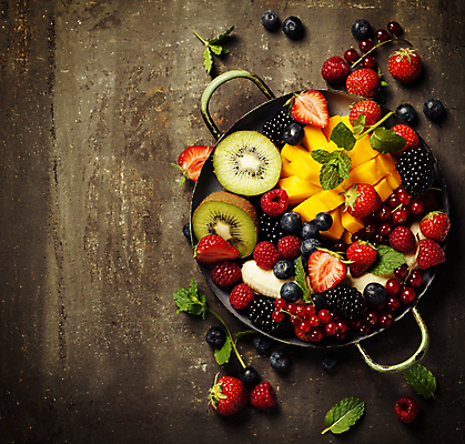 포토 JPG 해외이미지 딸기 바나나 키위 사람없음 냄비 담기 블루베리 산딸기 망고 베리 해외202004 해외포토 과일 모션 솥 열대과일 파일형식