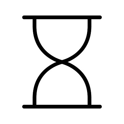 EPS 해외이미지 일러스트 사람없음 라인아트 모래시계 해외202105 해외일러스트 선 모래 시계 파일형식 벡터