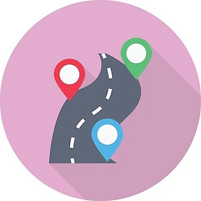 EPS 해외이미지 도로 여행 지도 일러스트 표시 거리 항해 꼬리표 라벨 골짜기 도시 방향 심볼 사인 검색 위치 포인트 주소 네비게이션 발견 GPS 루트 선로 충고 해외202105 해외일러스트 길 배_교통 교통시설 자연 프레임 금융 파일형식 벡터