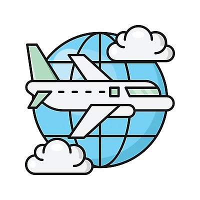 EPS 해외이미지 디자인 지구 여행 백그라운드 컨셉 지도 일러스트 비즈니스 교통시설 하늘 비행기 세계 글로벌 지구본 행성 원형 플랫 심볼 싱글 제트기 대패 해외202105 해외일러스트 도형 교통 항공교통 대중교통 우주 시설 파일형식 벡터