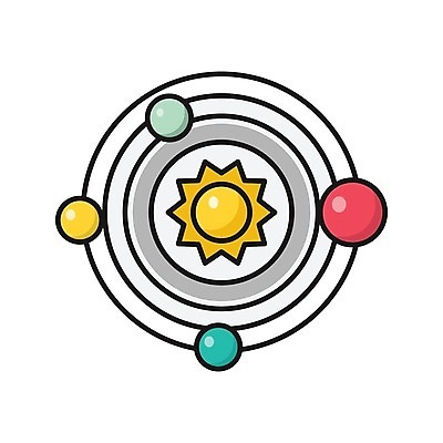 EPS 해외이미지 디자인 별 지구 과학 일러스트 표면 세계 태양 우주 행성 달 코스모스 은하계 코믹 점성술 시스템 천문학 궤도 금성 혜성 화성 해외202105 해외일러스트 자연요소 교육 꽃 파일형식 벡터