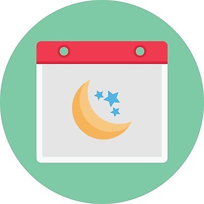 EPS 해외이미지 전통 종교 문화 일러스트 휴가 축제 달력 달 인사 시간 일주일 시간표 초승달 이슬람교 신성 월 단식 라마단 아랍어 해외202105 해외일러스트 자연요소 예절 날짜 계획 파일형식 벡터