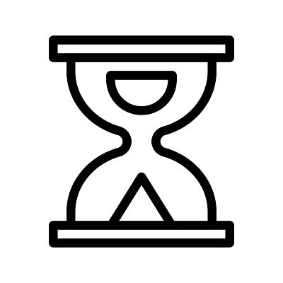 EPS 해외이미지 일러스트 사람없음 라인아트 모래시계 해외202105 해외일러스트 선 모래 시계 파일형식 벡터