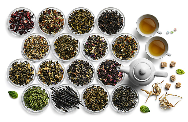 포토 JPG 해외이미지 그릇 건조 종류 사람없음 세트 찻잔 찻주전자 허브 찻잎 해외포토 식물 식기 주전자 잔 차_음료 파일형식