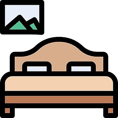 EPS 해외이미지 디자인 실루엣 여행 가구 일러스트 베개 침구 호텔 휴식 주택 내부 침실 방 정보 흰색 침대 잠 야간 심볼 서비스 사인 그림 일반 고립 더블 매트리스 취침시간 호스텔 해외202105 해외일러스트 자연요소 컬러 생활용품 컨셉 숙소 촬영기법 건물 파일형식 벡터