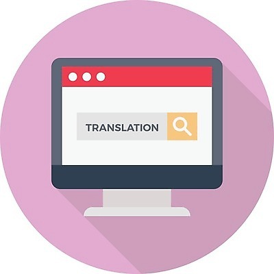 EPS 해외이미지 디자인 문화 여행 컨셉 일러스트 텍스트 통신 글로벌 스크린 웹 땅 심볼 사인 검색 심플 사전 온라인 번역 해외202105 해외일러스트 인터넷 책 파일형식 벡터