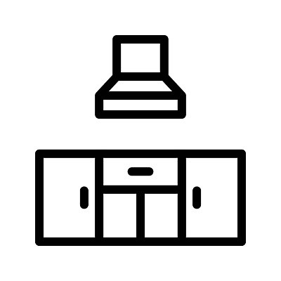 EPS 해외이미지 디자인 선 일러스트 가정 주방용품 주택 픽토그램 주방 웹 기계 장비 레인지 부채 캐비닛 심볼 사인 냄새 배기가스 필터 항목 해외202105 해외일러스트 생활용품 인터넷 건물 가전제품 사물함 파일형식 벡터