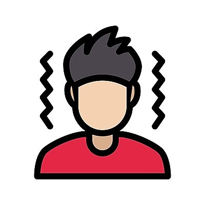 EPS 해외이미지 일러스트 경고 사람 약 중국 고통 추위 열 바이러스 질병 위험 사인 두통 감염 박테리아 알레르기 고립 주목 해외202105 해외일러스트 감정 아시아 컨셉 의학 파일형식 벡터