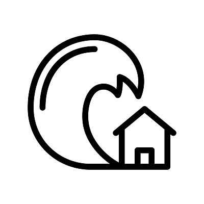 EPS 해외이미지 디자인 실루엣 선 파도 바다 일러스트 자연 주택 미술 건물 물 검은색 위험 홍수 심볼 사인 윤곽 폭풍 내추럴 고립 쓰나미 얇은 엘리먼트 재앙 지진 해외202105 해외일러스트 자연요소 건축물 컬러 컨셉 날씨 문화예술 촬영기법 자연재해 생태계 해일 파일형식 벡터