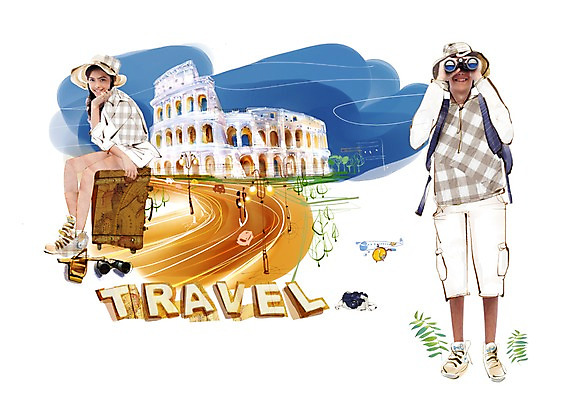 PSD 편집 편집이미지 학생 해외 여자 남자 도로 여행 포토일러 합성일러스트 미소 웃음 사람 두명 관광지 여행가방 이탈리아 쌍안경 망원경 탐험 도전 세계여행 로마 알림 편집일러스트 인물미니어처 콜로세움 광고편집 SD캐릭터 이미지편집 캐릭터 유럽 길 가방 교통시설 표정 세계 미니어처 파일형식