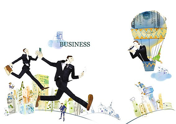 PSD 편집 편집이미지 남자 백그라운드 비즈니스 포토일러 합성일러스트 사람 풍경 여러명 건물 열기구 도시 비즈니스맨 알림 디지털합성 편집일러스트 광고편집 남자만 이미지편집 건축물 다수 항공교통 직장인 파일형식