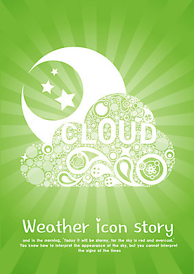 EPS 구름 템플릿 문자 문양 영어 별 백그라운드 무늬 패턴 카드템플릿 라인일러스트 날씨 사람없음 연두색 단어 물방울무늬 달 물방울 원형 초승달 스토리 이미지템플릿 카드프레임 자연요소 도형 일러스트 카드_감사 프레임 초록색 파일형식 벡터