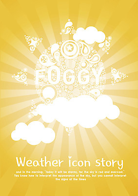 EPS 구름 템플릿 문자 문양 영어 백그라운드 무늬 패턴 카드템플릿 라인일러스트 날씨 사람없음 단어 햇빛 태양 노란색 물방울무늬 안개 물방울 원형 스토리 이미지템플릿 카드프레임 자연요소 도형 컬러 일러스트 카드_감사 프레임 파일형식 벡터