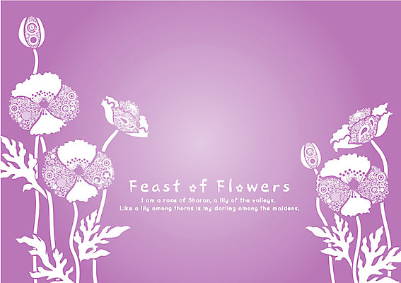 EPS 식물 템플릿 문자 문양 영어 꽃 백그라운드 무늬 꽃무늬 패턴 카드템플릿 사람없음 단어 파티 보라색 축제 잔치 이미지템플릿 카드프레임 컬러 카드_감사 프레임 이벤트 파일형식 벡터