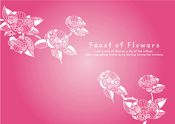 EPS 식물 템플릿 문자 문양 영어 꽃 백그라운드 무늬 꽃무늬 패턴 카드템플릿 사람없음 단어 파티 축제 자주색 잔치 이미지템플릿 카드프레임 컬러 카드_감사 프레임 이벤트 파일형식 벡터