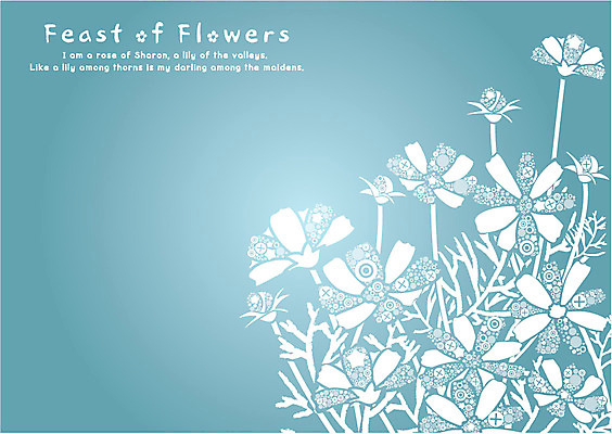 EPS 식물 템플릿 문자 문양 영어 꽃 백그라운드 무늬 꽃무늬 패턴 카드템플릿 사람없음 단어 파티 축제 잔치 청록색 이미지템플릿 카드프레임 컬러 카드_감사 프레임 이벤트 파일형식 벡터